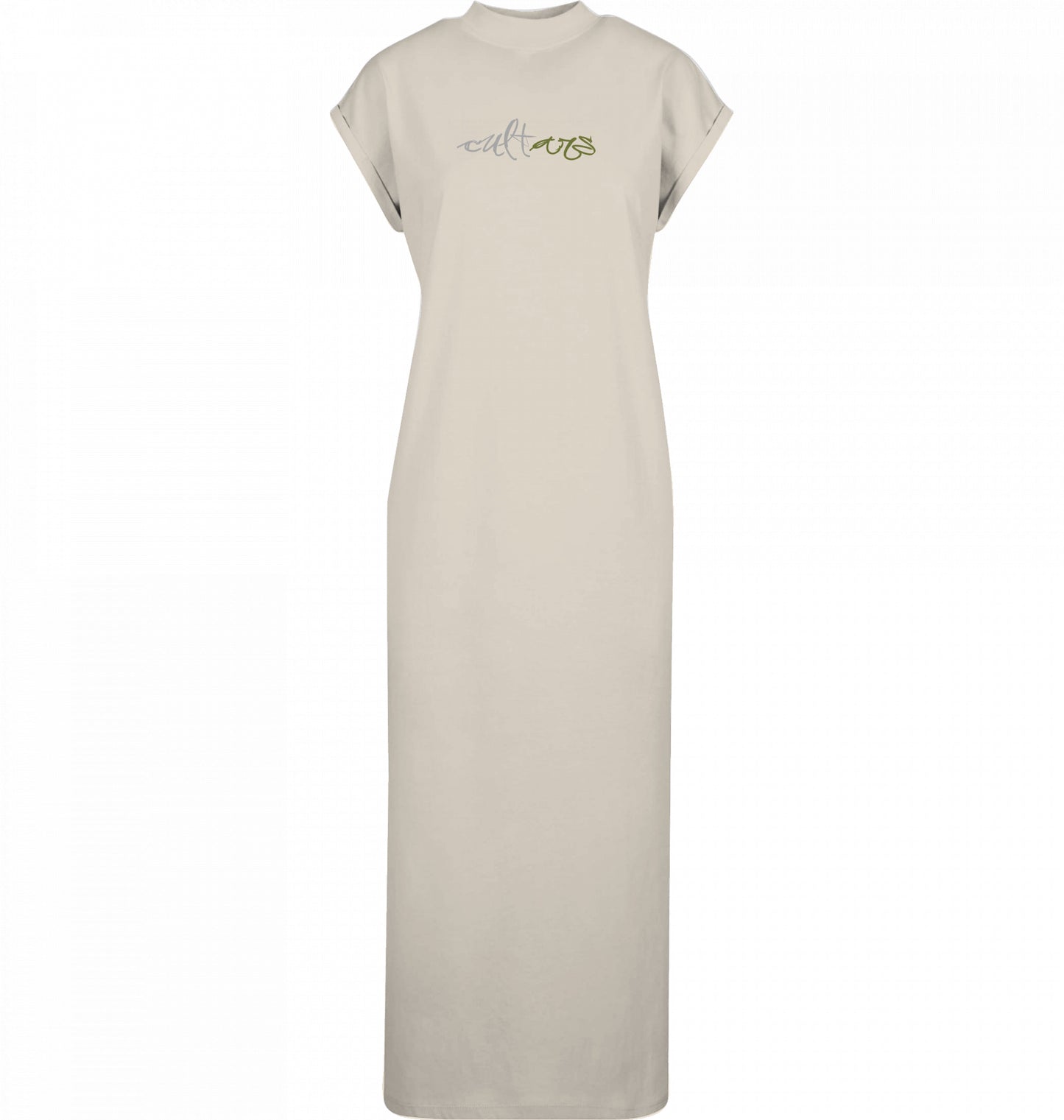 Long Extended Shoulder Dress