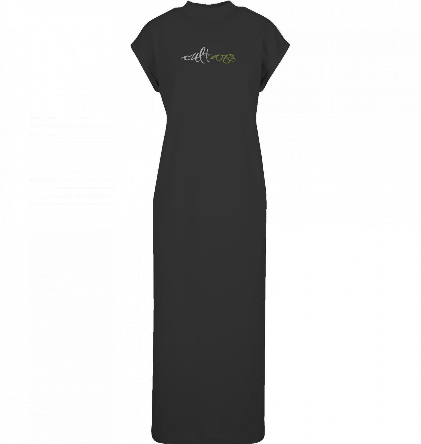 Long Extended Shoulder Dress